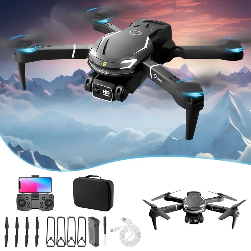 Dron con HD para mayores de 14 años, material ABS, con un solo botón, vuelo estacionario inteligente, diseño plegable para fotografía aérea fácil detalles 2