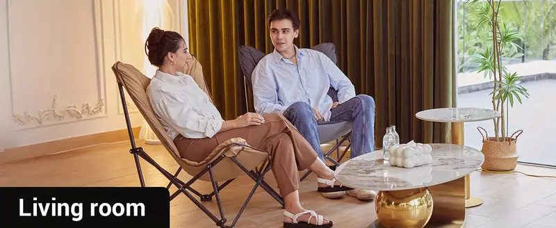   Silla de Camping Acolchada de Gran Tamaño - Silla Plegable Mariposa XL Cómoda para Exteriores con Bolsa de Transporte, Silla de Camping Portátil para Adultos, Interior y Césped Soporta 300 Libras, Caqui detalles 8