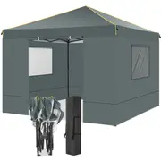 10x10 pop up canopy gazebo with mesh windows 2 0 easy up canopy tent 10x10 portable waterproof outdoor canopie with 4 removable sidewalls carry bag 4 stakes ropes today s best daily deals temu details 9