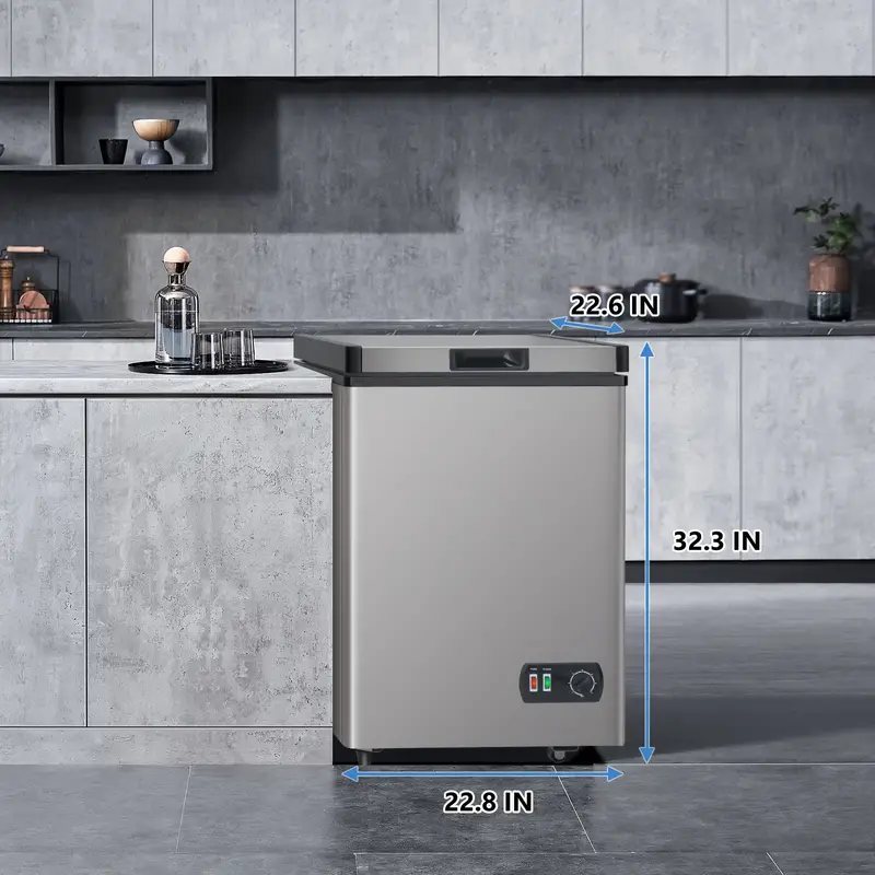 Congelador   pequeño, congeladores profundos con puerta   con   extraíble, 7   de   de   de energía, congelador     uso en  , cocina,  , dormitorio,  ,  ,   detalles 3