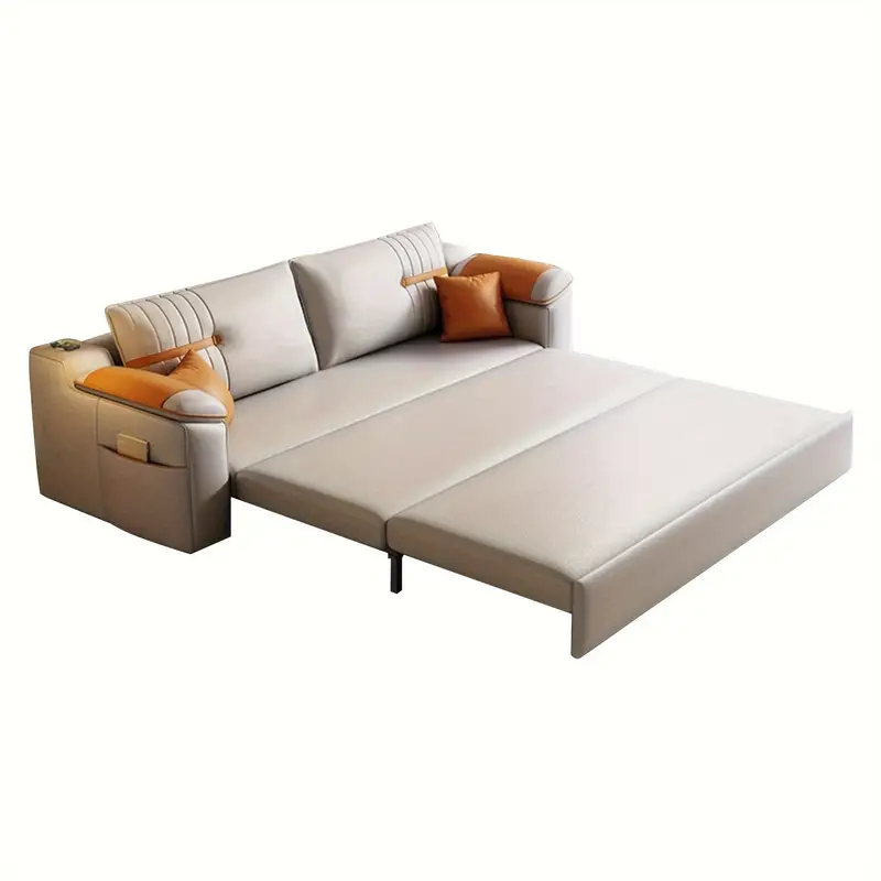 1pcs 1 2m double simple gray multifunctional folding sofa bed all in one dual purpose can be storage household small household living room inline retractable technology cloth sofa bed details 8