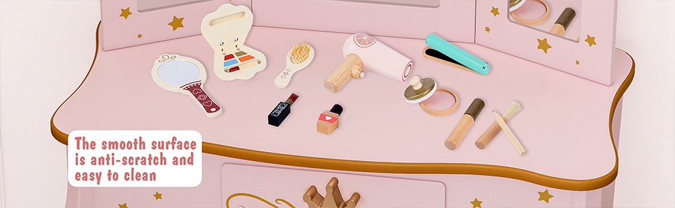 UTEX - Juego de cambiador para niños y mesa de cambiador con espejo