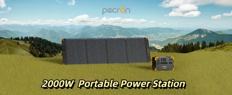 Estación de energía portátil 1920Wh/2000W con kit de carrito de de , 16 puertos de /6 tomacorrientes de CA de /2 de CC/PD 100W UBS-C rápida Batería BMS en , , , RV, de detalles 0