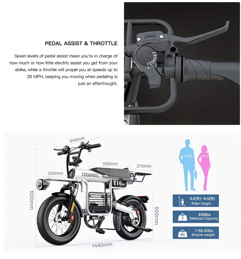 Bicicleta eléctrica   48V 20AH Bicicletas eléctricas para adultos Bicicletas de montaña Ebikes Neumáticos gruesos Ciclismo Freno de aceite para exteriores Bicicleta eléctrica detalles 5