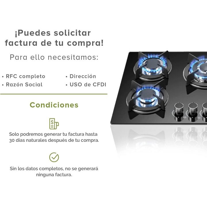 AVERA Parrilla de Gas 5 Quemadores, Vidrio Templado Negro 77cm (Incluye accesorios para Instalarla) Empotrable, Encendido Electronico, Perillas Metalicas, Estufa Empotrable, para Gas LP y Natural, VT5