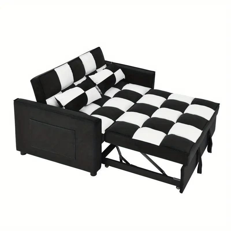 Sofá     de   con sofá   extraíble,   3 en 1   sofá   de  ,   y negro detalles 0