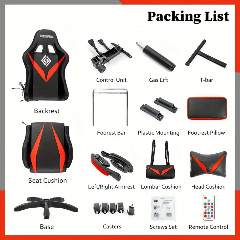 de con voces y masaje de y video s de 450 con reposapiés de escritorio de ordenador reclinable con y luz detalles 2