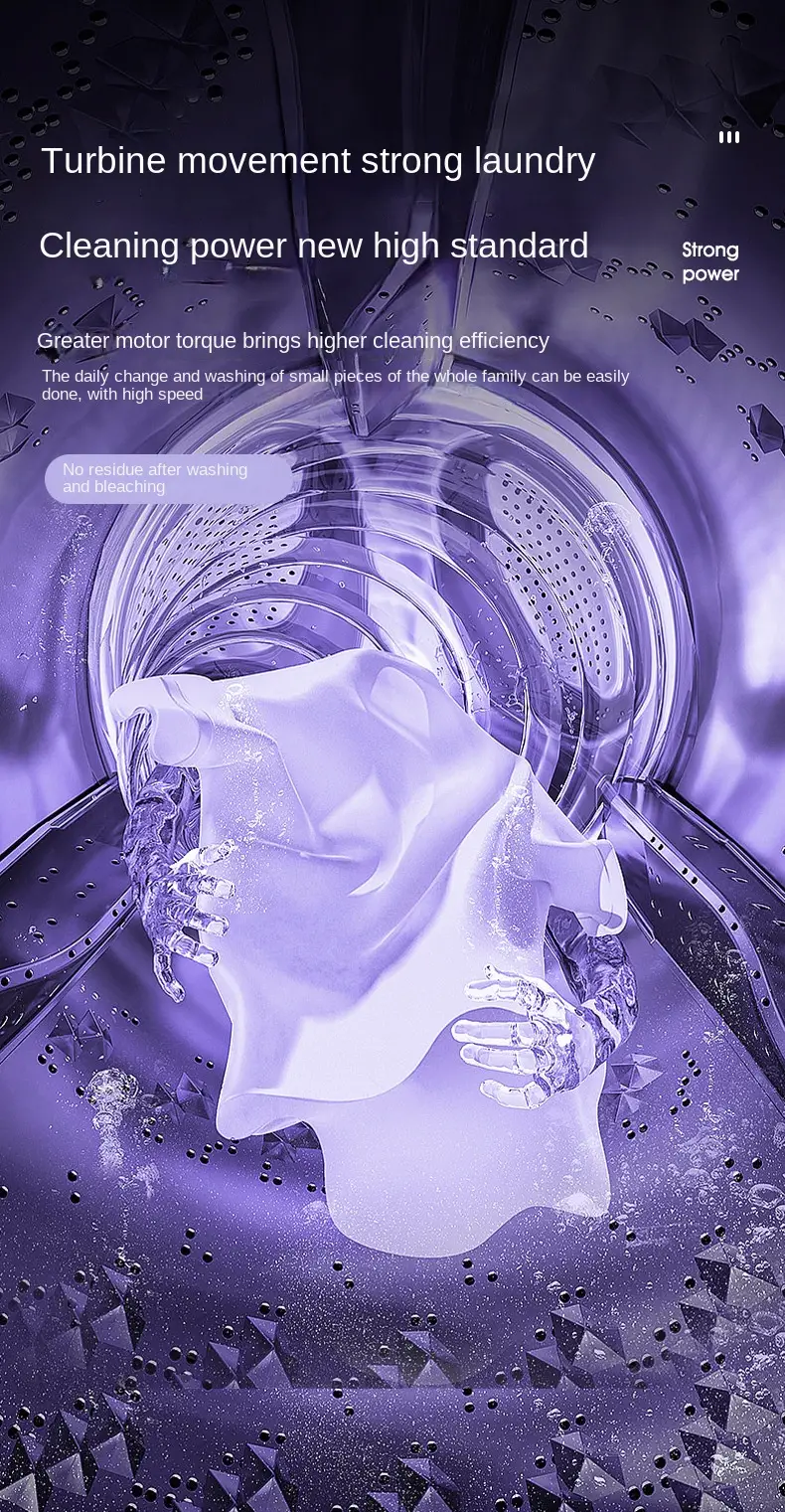 Mini lavadora plegable portátil de alta capacidad de 8 l con 3 modos de limpieza profunda Lavado semiautomático Secado suave por centrifugado para viajes en vehículos recreativos, campamentos detalles 10