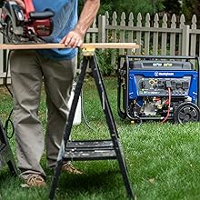 Westinghouse equipo de potencia al aire libre automático de apagado de aceite bajo indicador de combustible de 4 tiempos ohv motor 25l