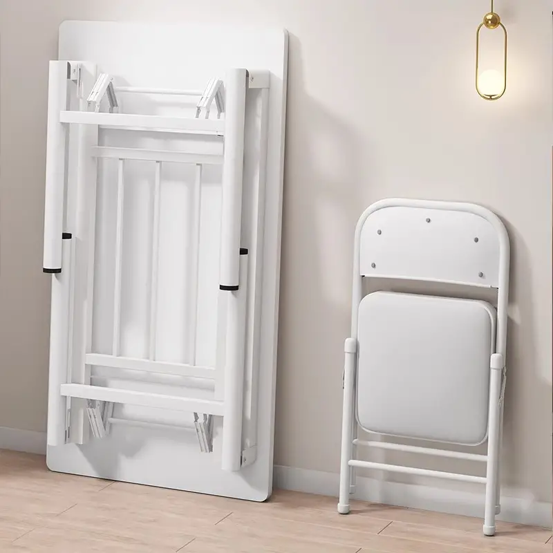 Escritorio de computadora plegable de    , mesa de   portátil    , dormitorio, pequeño   -    ,   ahorrador de   detalles 1