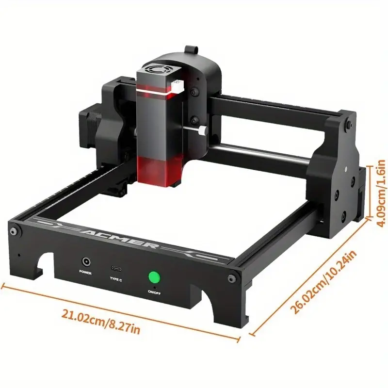 p1 s 迷你激光雕刻机 36w 电力 wifi 模块 app 雕刻 蓝色 cnc 金属雕刻机 工作区域 130*130mm 适合雕刻珠宝皮革玻璃陶瓷纸板限位开关雕刻切割工具 详情 3