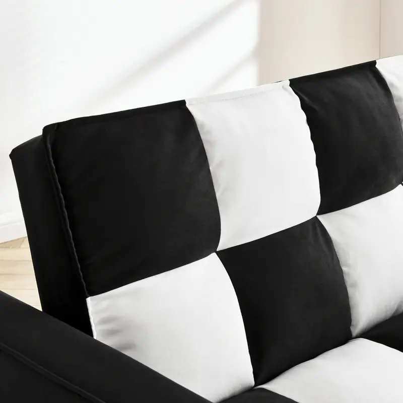 Sofá     de   con sofá   extraíble,   3 en 1   sofá   de  ,   y negro detalles 7