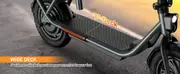 TST Scooter El&eacute;ctrico con Asiento, Scooter El&eacute;ctrico Plegable de Comunicaci&oacute;n para Adultos de 300W, Neum&aacute;tico de 12 de Di&aacute;metro, hasta 16 Mph, con Cesta y Asiento Ajustable   detalles 3