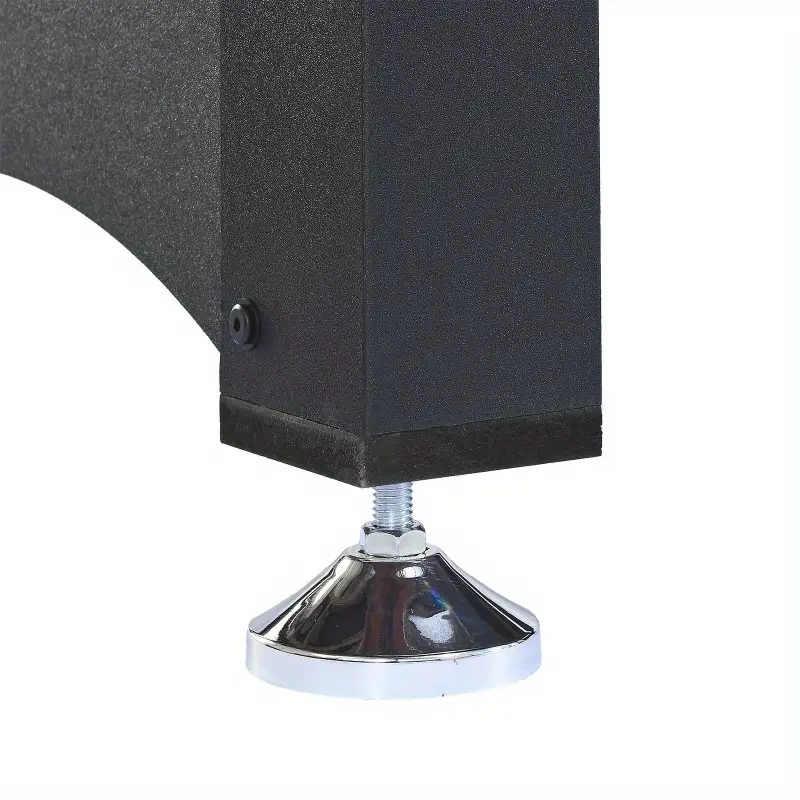 Mesa de billar de 6 pies con mesa de tenis de mesa - Negra con tela roja detalles 6
