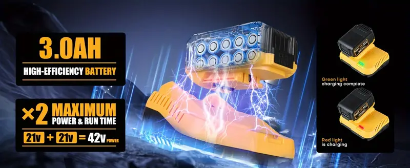 Llave de impacto inal&aacute;mbrica  , 21V 1/2   2600RPM, controlador de impacto de potencia sin escobillas, par 258 pies-  350N.m, con 2x2.6Ah bater&iacute;a, cargador, 6 enchufes y accesorios completos, pistola de impacto el&eacute;ctrica para autom&oacute;vil y hogar detalles 4