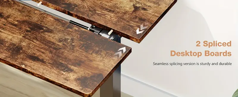 escritorio eléctrico de pie para de 63/55/48/40 pulgadas, altura ajustable, estación de para sentarse y pararse, mesa de para computadora de madera, para el hogar, dormitorio, sala de juegos, espacios pequeños detalles 4
