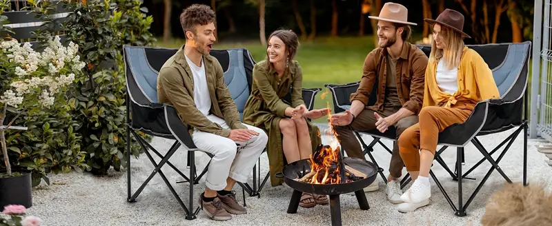 Silla de camping doble  , silla de camping acolchada para   adultos, silla plegable de gran tamaño, silla de camping, tumbona de jardín, sillas de salón para adultos. detalles 8