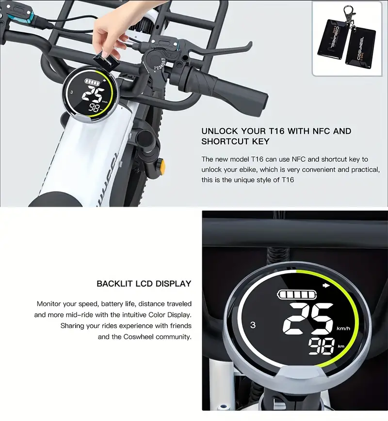 Bicicleta eléctrica   48V 20AH Bicicletas eléctricas para adultos Bicicletas de montaña Ebikes Neumáticos gruesos Ciclismo Freno de aceite para exteriores Bicicleta eléctrica detalles 1