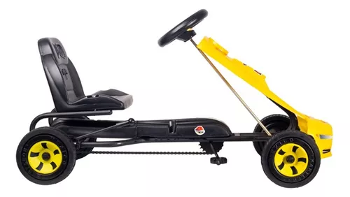 Vehículo a pedal auto/camioneta Go Kart León Mario Bros color azul