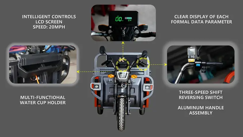  eléctrica de       adultos,  ador de 18   Eje trasero: Eje trasero semiflotante de 180     pieza Neumáticos: Neumáticos de     delanteros y traseros Función de absorción de  ; Amortiguador hidráulico de     de 37 Alarma     detalles 7