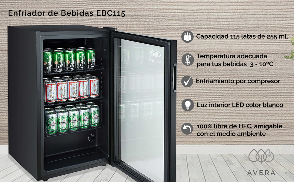 enfriador de botellas Avera, refrigerador chico lg, servibar, servi bar, frigobar avera, frigobar