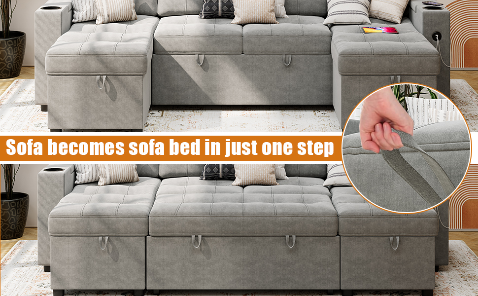 U-Shaped Sectional Sofa