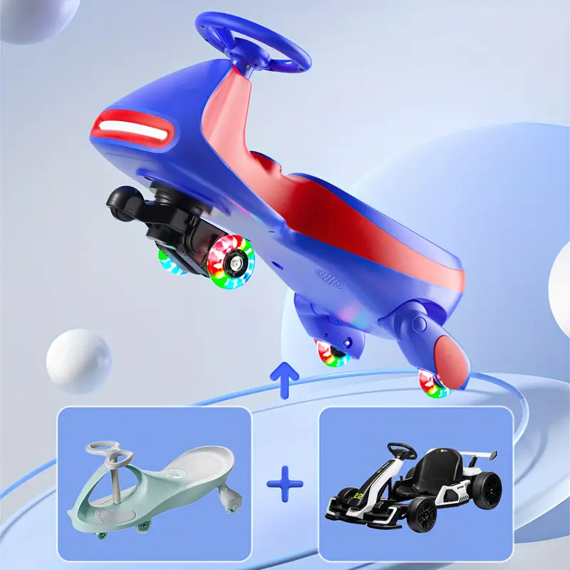 coche eléctrico   con pedal, juguete de 12 v para  , batería recargable,   antivuelco, ruedas intermitentes, coche oscilante para niños de 3 años en  ,  ,  , regalos de halloween y navidad detalles 2