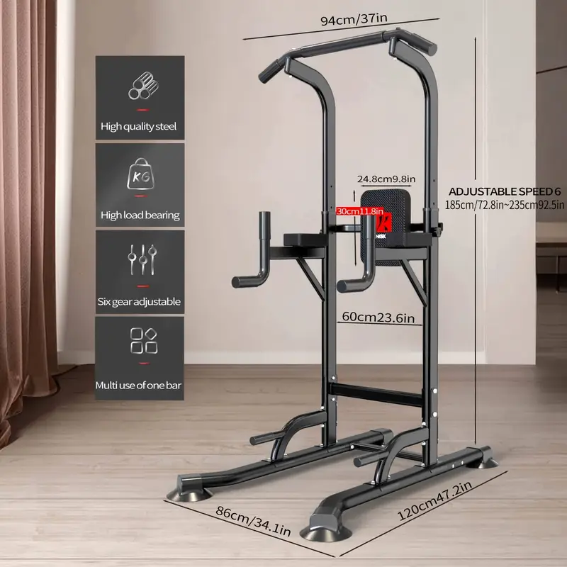 equipo de fitness multifuncional barra horizontal para adultos dispositivo de dominadas para marco de barra   individual detalles 1