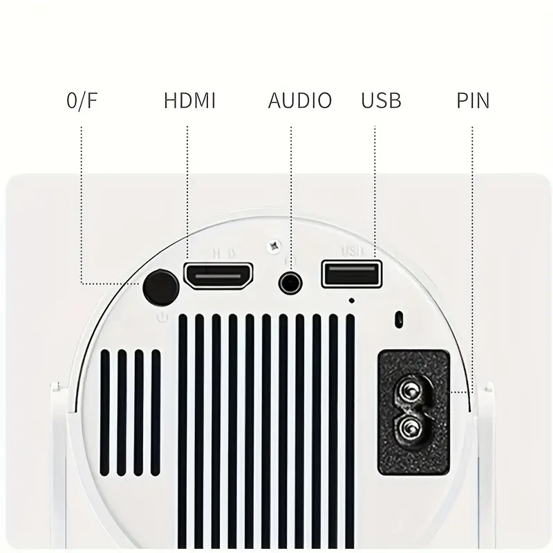 HY300 Mini Proyector 4K Android 11.0 1080P 720P 200ANSI Port&aacute;til Inal&aacute;mbrico Cine en Casa al Aire Libre &Aacute;ngulo de Proyecci&oacute;n Ajustable de 180&deg; detalles 11