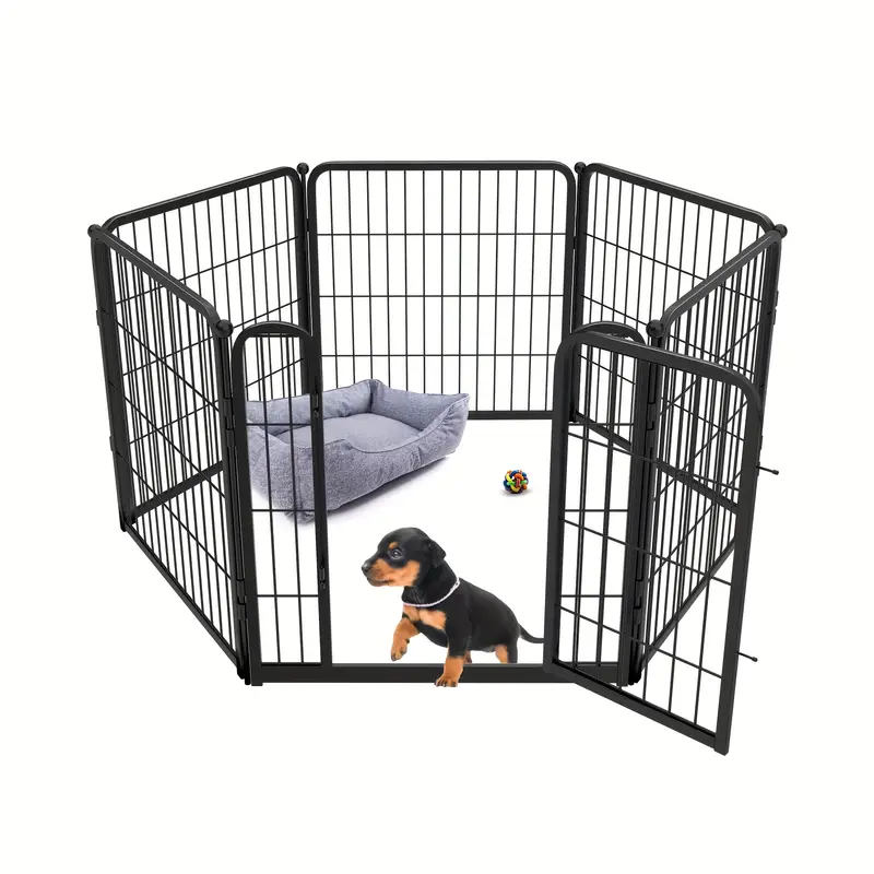 Corral para perros FXW dise&ntilde;ado para uso en interiores, altura de 24 para cachorros y perros peque&ntilde;os, patentado detalles 1