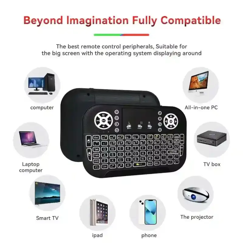Vseebox Mini Wireless Keyboard with Touchpad