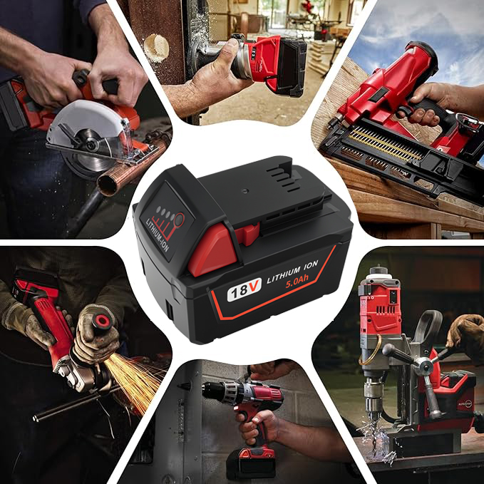 18V lithium battery M18-10 (black) 18V-5000MAH