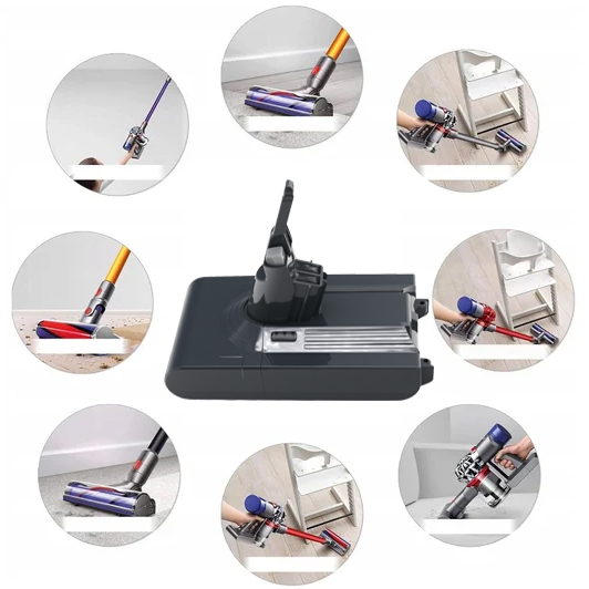 21.6V lithium battery V8 (gray) 21.6V-3000MAH