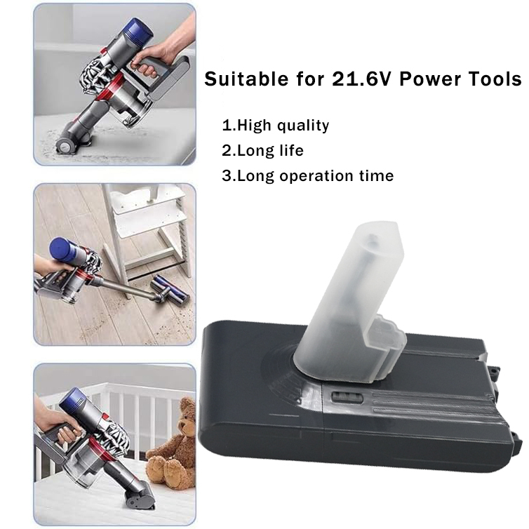 21.6V lithium battery V8 (gray) 21.6V-3000MAH