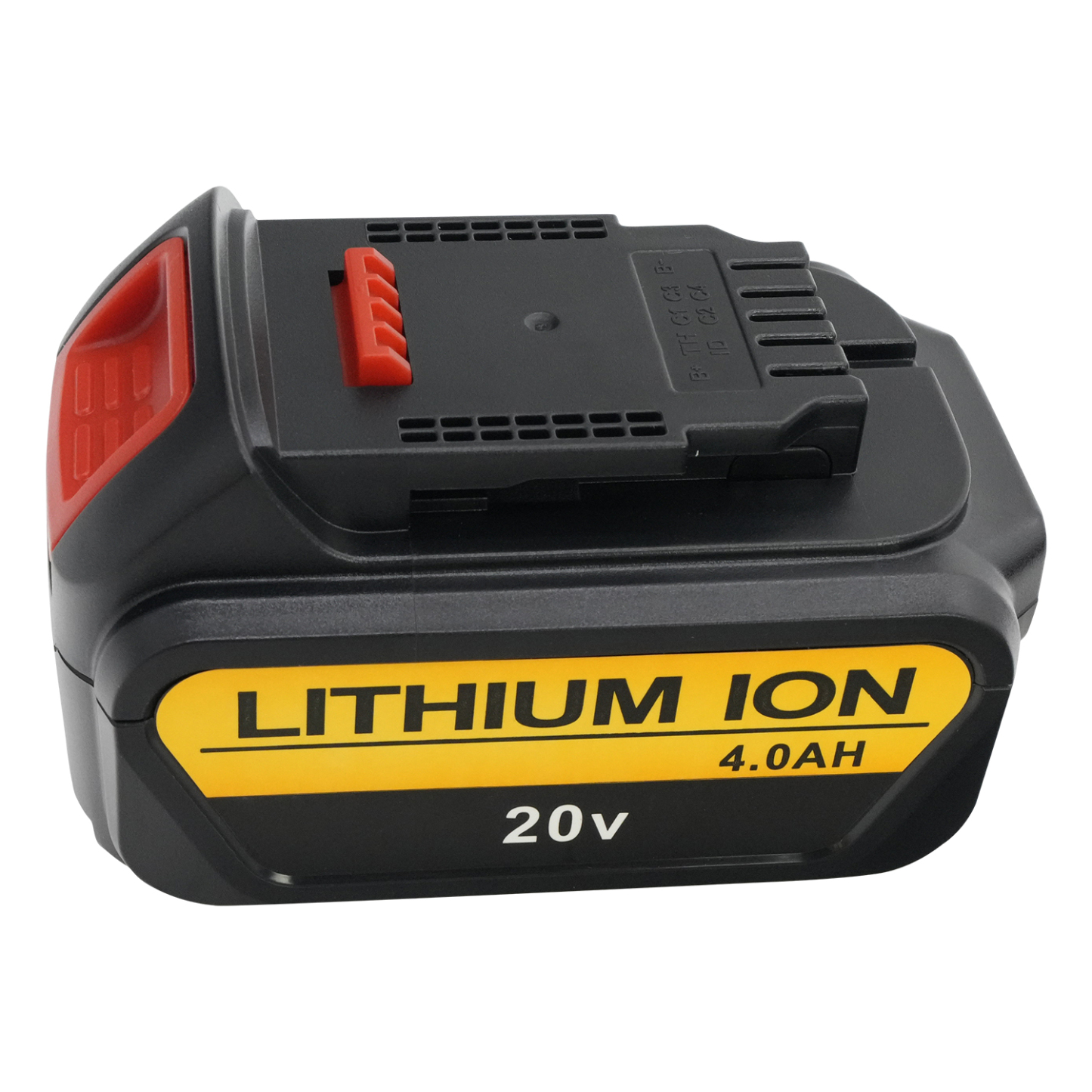 20V lithium battery (black) (with light) 4000MAH