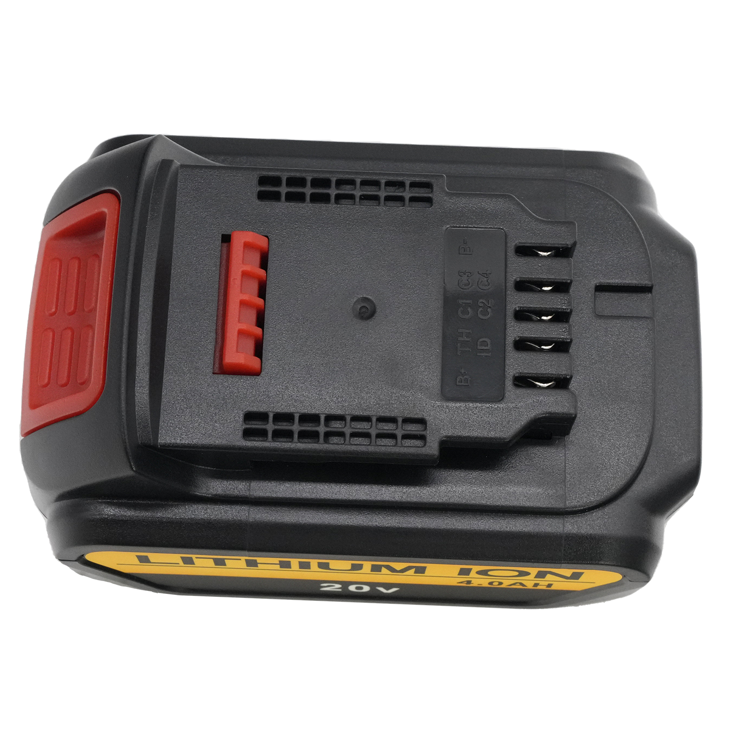 20V lithium battery (black) (with light) 4000MAH