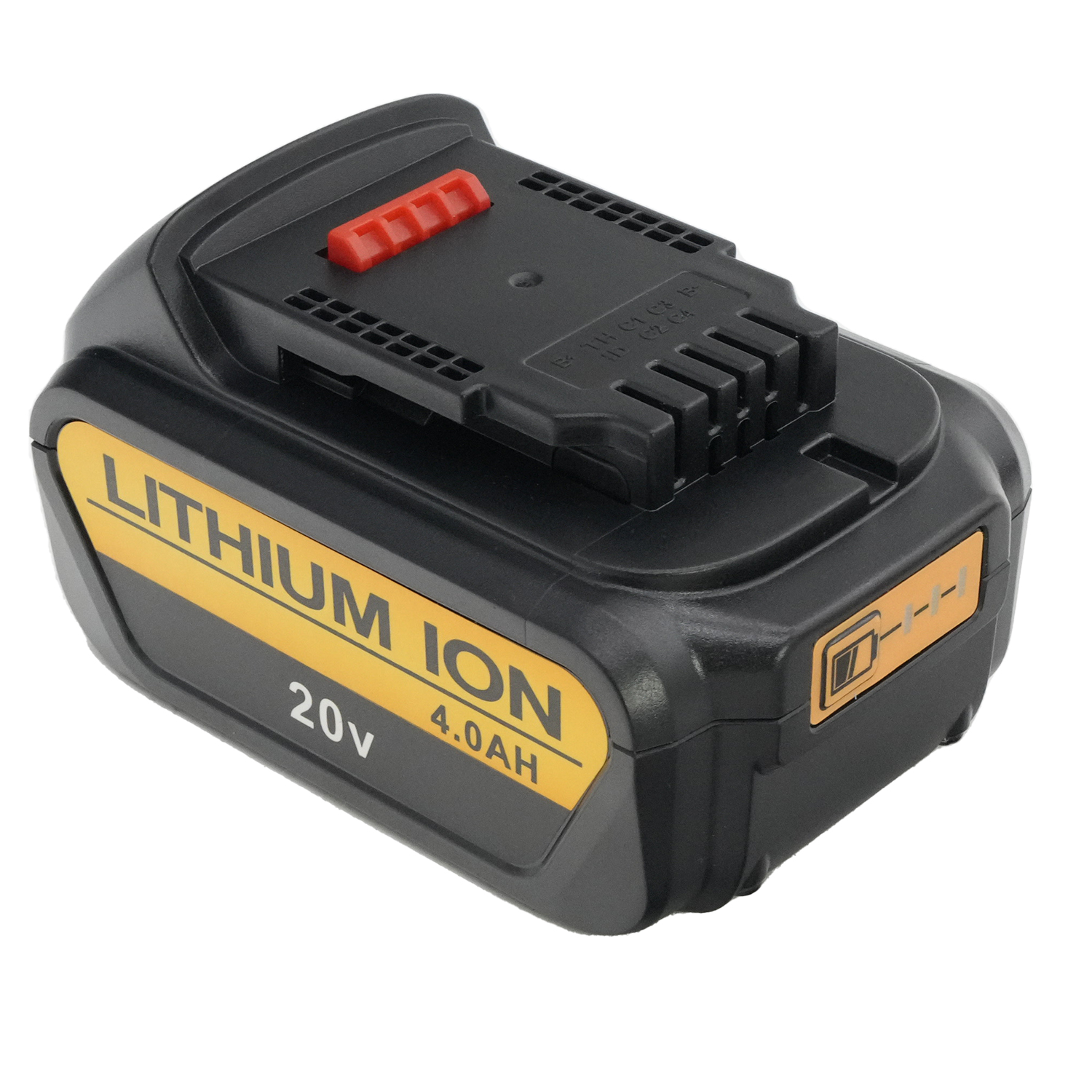 20V lithium battery (black) (with light) 4000MAH
