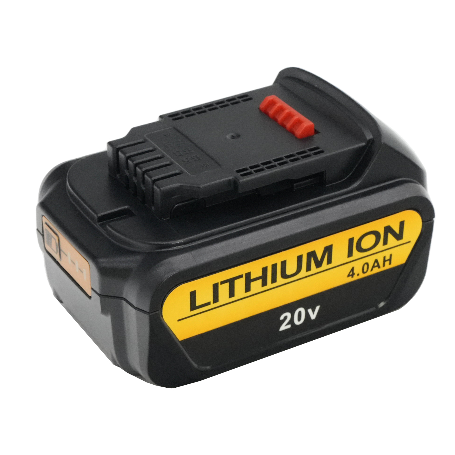 20V lithium battery (black) (with light) 4000MAH