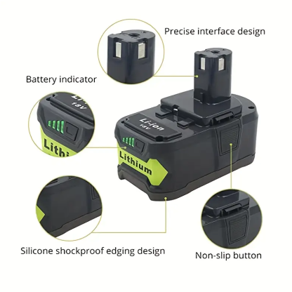 18V lithium battery(with light) 4000MAH