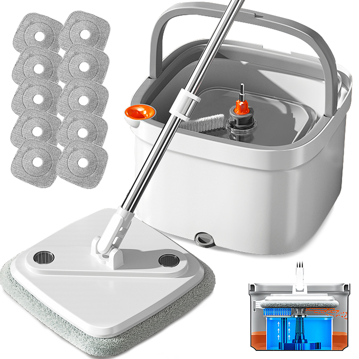 KZKR S10 Spin Mop