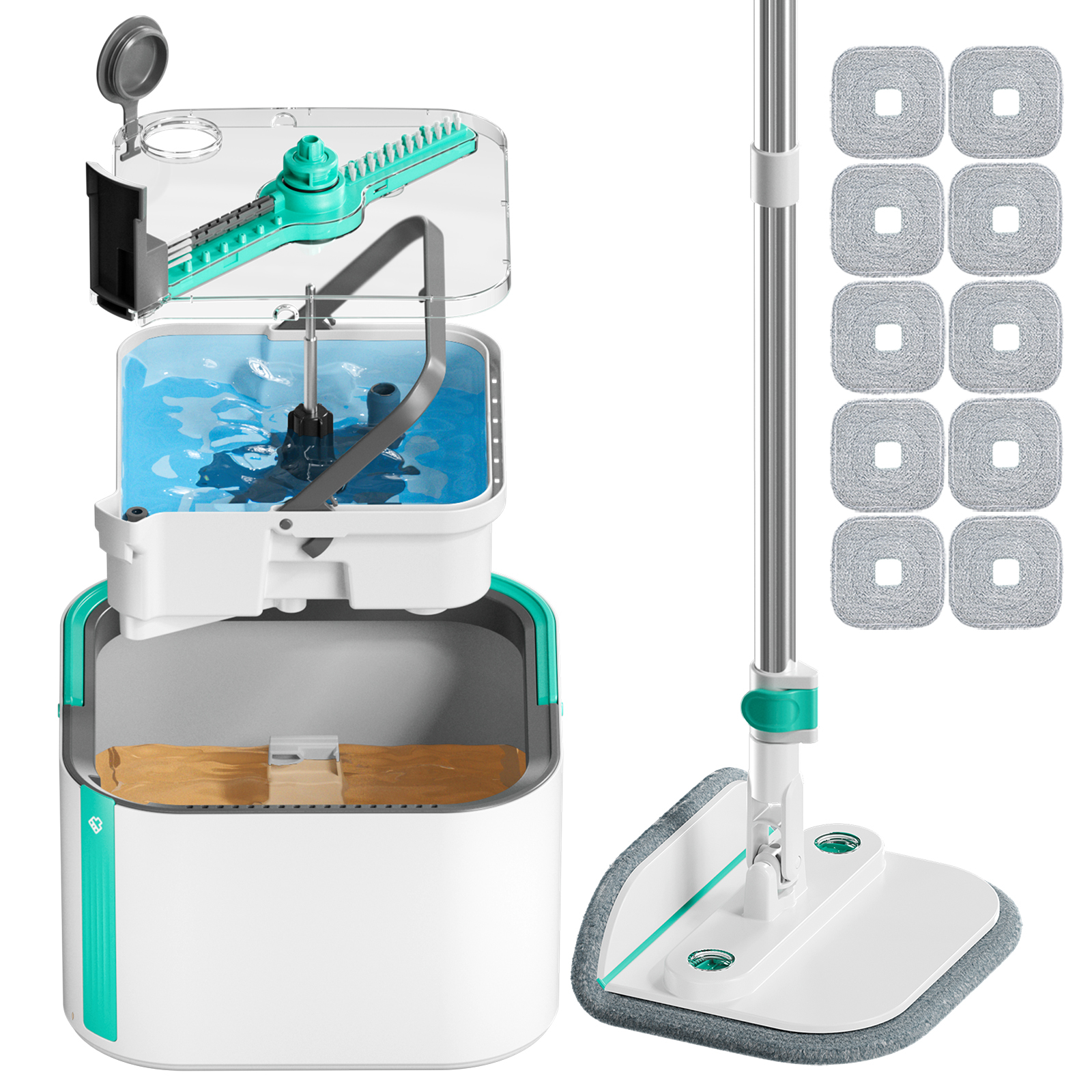 KZKR S11 Upgrade Spin Mop and Bucket