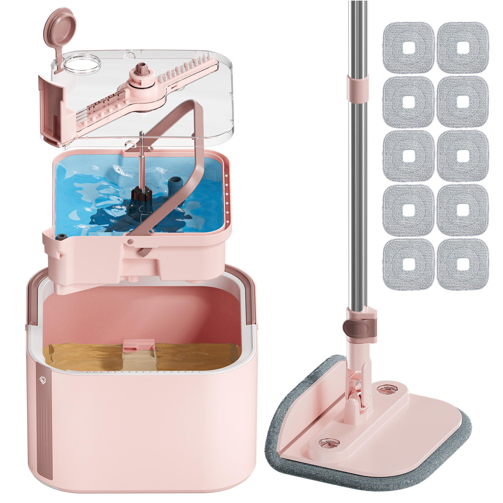 KZKR S11 Upgrade Spin Mop and Bucket