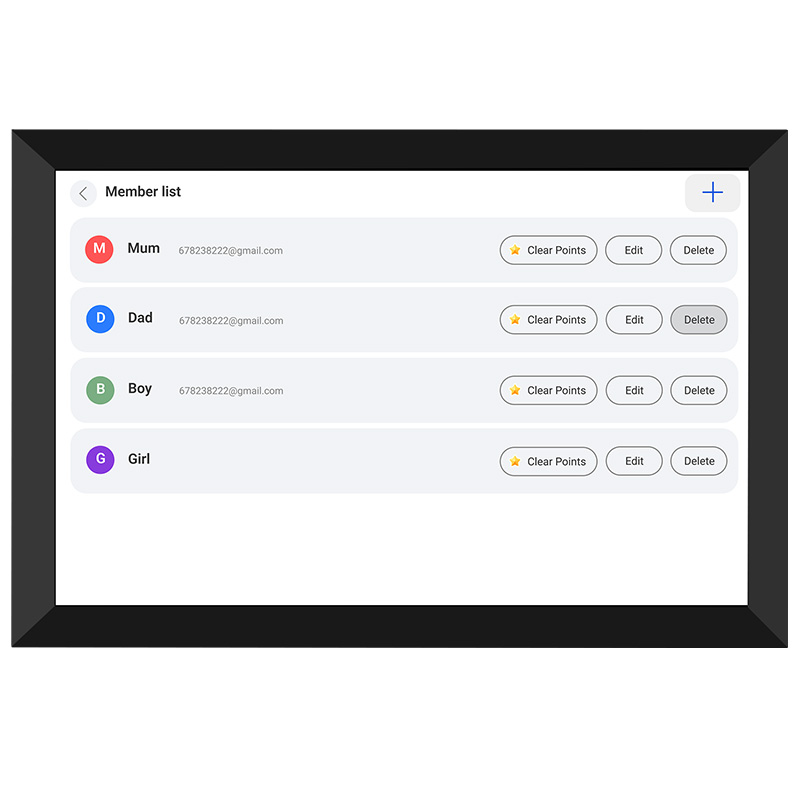 Calendario digitale intelligente Fotocube di volovivo (cornice per foto + pianificatore familiare + galleria d'arte)