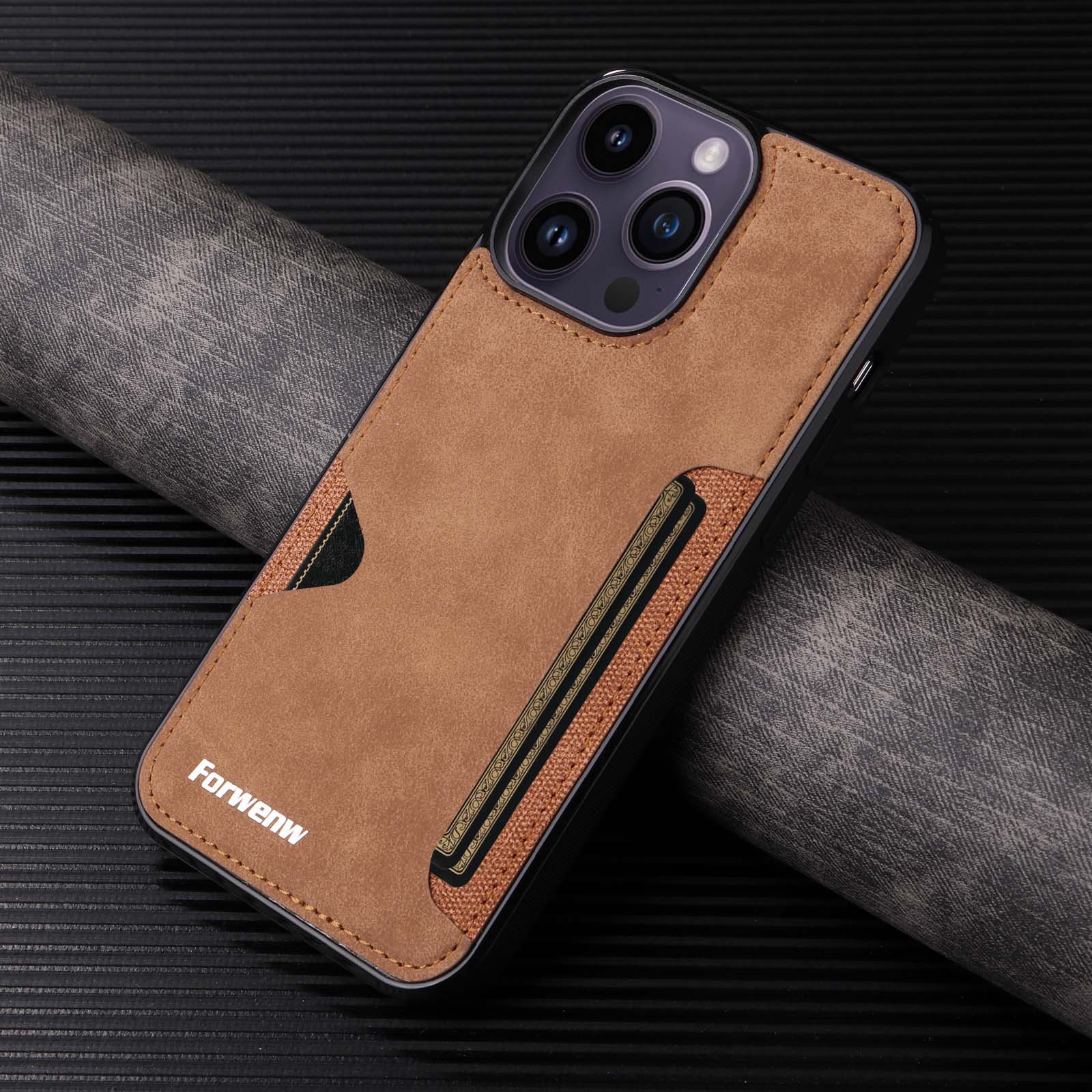 Luxury Leather Business Mobile Phone Case for Apple iPhone