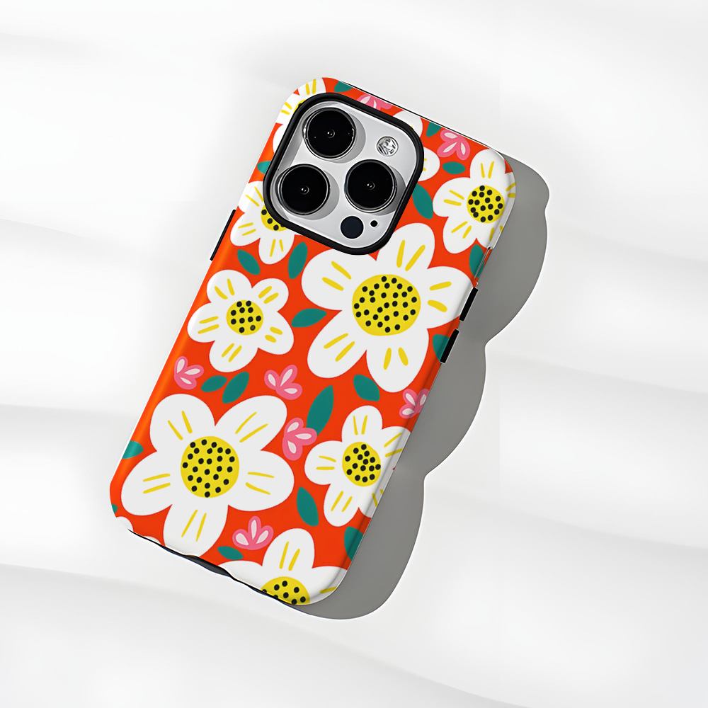 Flower Printed Phone Case for Apple iPhone