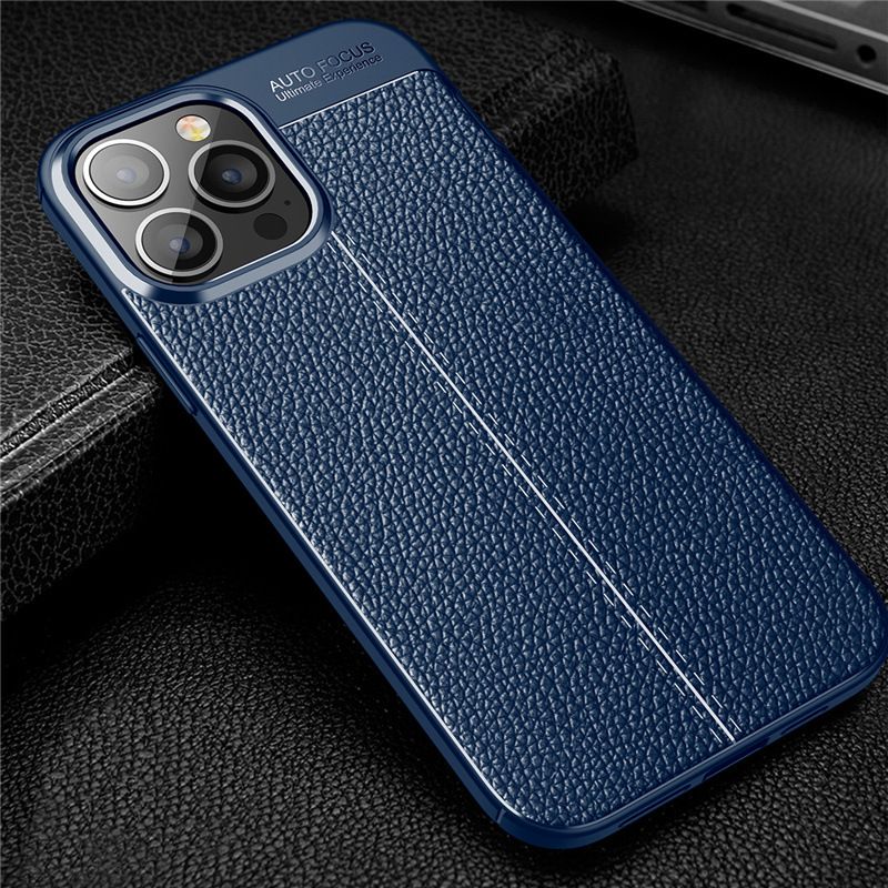 Luxury Leather Business Mobile Phone Case for Apple iPhone