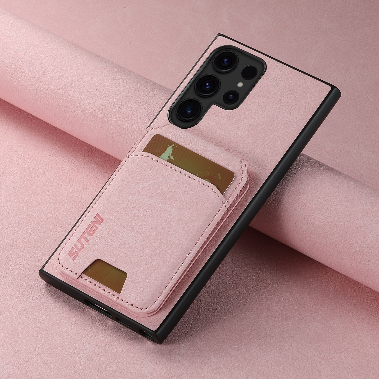 Leather Card Wallet Mobile Phone Case for Samsung Galaxy S