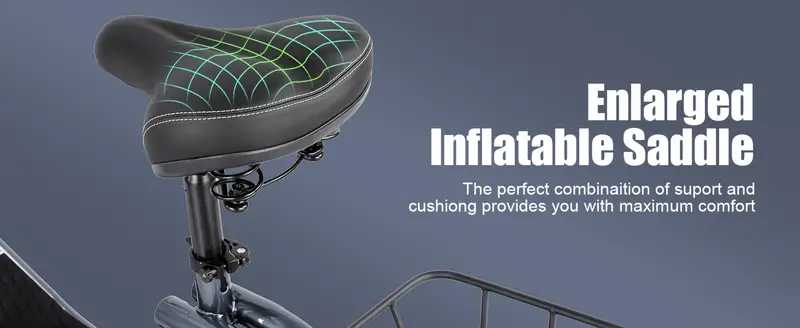 Patinete Eléctrico Plegable De 500W Con Asiento Para Adultos, Batería De 48V, Alcance De 25 Millas Y 20 Mph, Neumáticos De 14 Y Asiento Con Amortiguación De Impactos, 3 Modos De Velocidad Y Sistema De Frenos Doble Y Monitor LCD, Carga De 300 Libras detalles 1