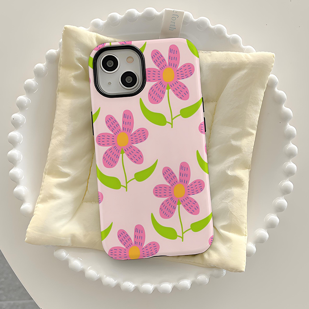 Flower Printed Phone Case for Apple iPhone