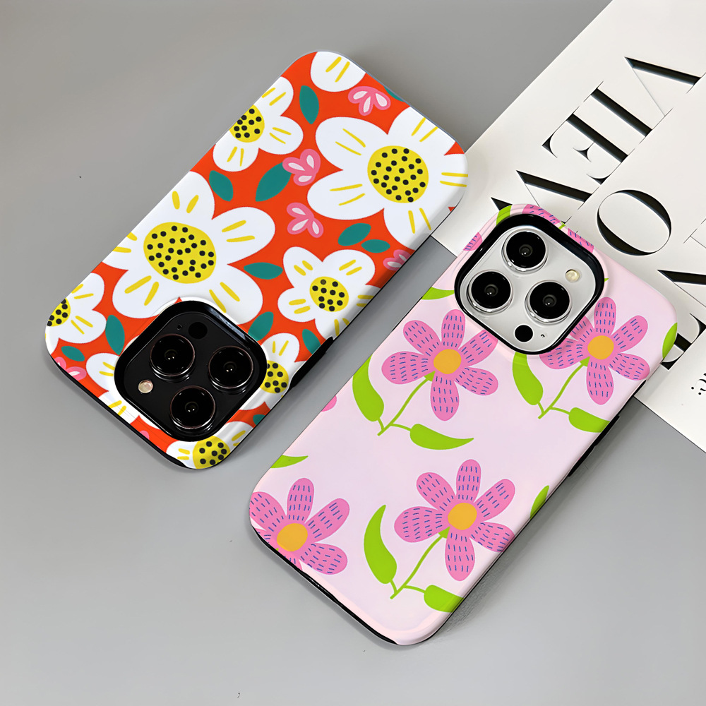 Flower Printed Phone Case for Apple iPhone